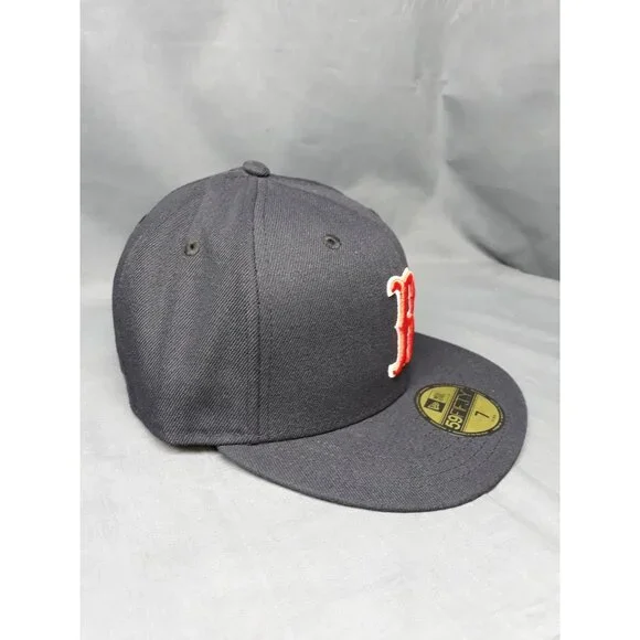 New Era 59Fifty Boston Red Sox Fitted Cap Navy Size 7 1/8 NEW WITH TAGS! - Picture 2 of 6